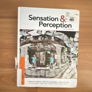 Oxford Sensation and Perception 5th Ed Wolfe Kluender Levi Hardcover Psych